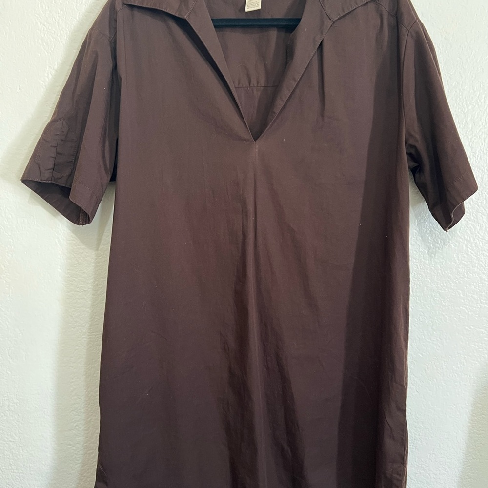 Midi shirt dress